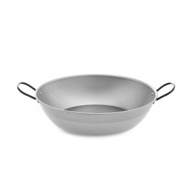 Sarten honda pulida con asas ø34 cm