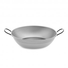 Sarten honda pulida con asas ø38 cm