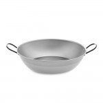 Sarten honda pulida con asas ø38cm. vaello