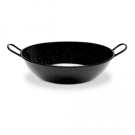 Sartén honda esmaltada con asas para inducción-vitroceramica ø32cm. vaello