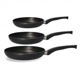 Set 3 sartenes antiadherentes "basic line" ø20 / ø24 / ø28 cm