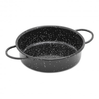 Fuente con asas esmaltada ø16cm vaello