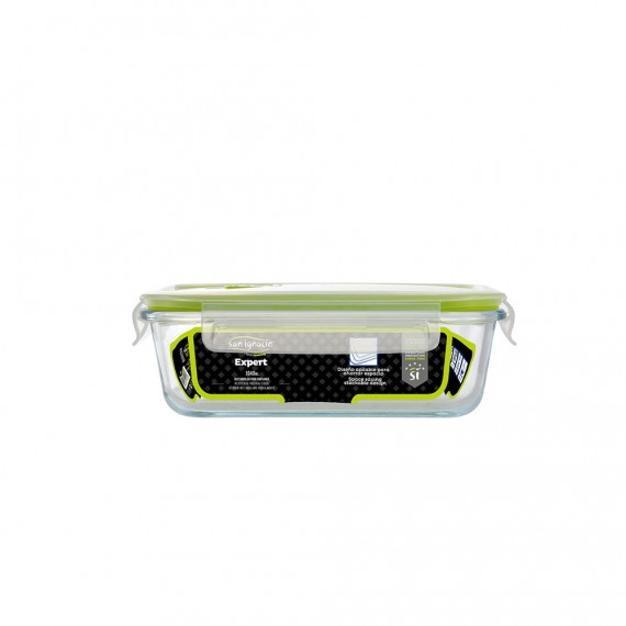 Hermético rectangular 1040ml borosilicato expert sg4702 san ignacio