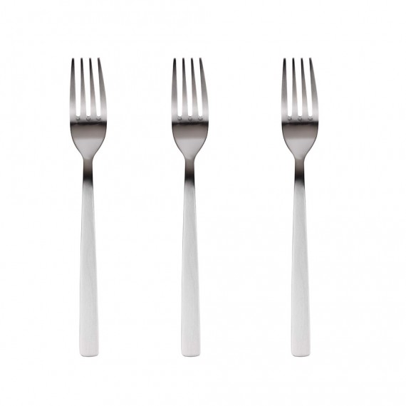 Set 3 unid. tenedor de acero inoxidable reciclado mate root sg7771 san ignacio