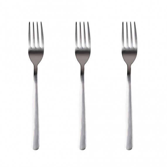 Set 3 unid. tenedor acero inoxidable reciclado brillo earth sg7776 san ignacio