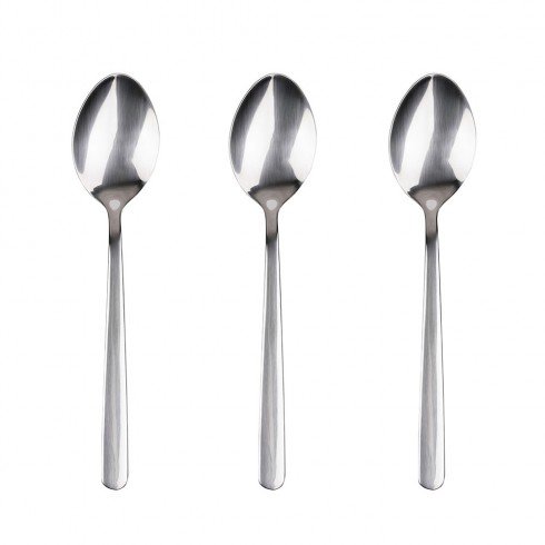 Set 3 unid. cuchara acero inoxidable reciclado brillo earth sg7777 san ignacio