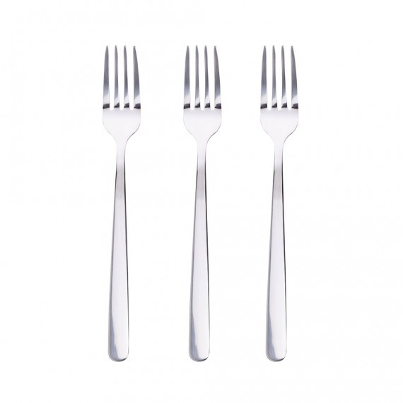 Set 3 unid. tenedores para postre de acero inoxidable mate root sg7780 san ignacio