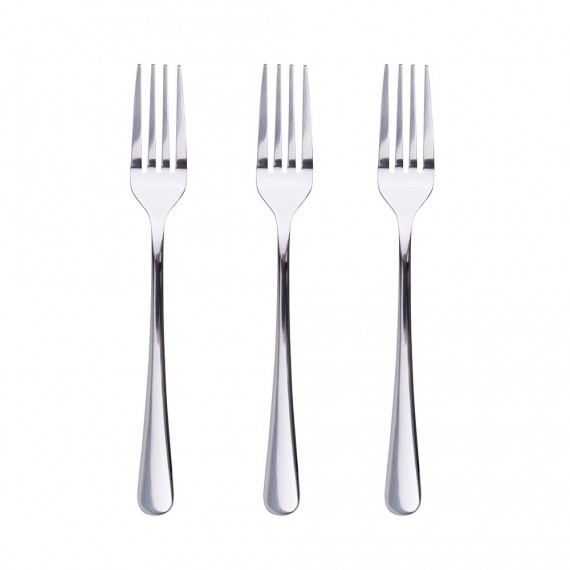 Set 3 unid. tenedores de postre de acero inoxidable brillo natur sg7781 san ignacio