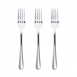 Tenedor para postre de acero inoxidable brillo natur 3 uds