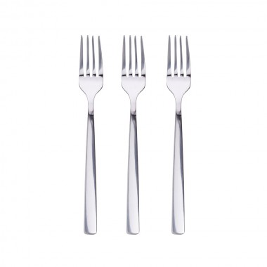 Set 3 unid. tenedores para postre de acero inoxidable brillo earth sg7782 san ignacio