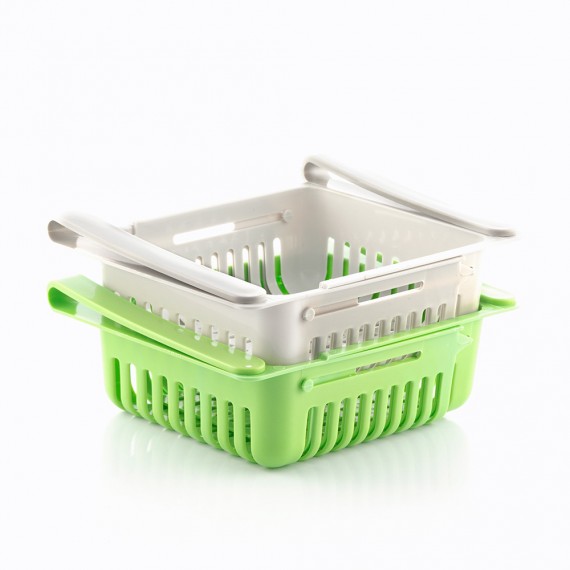 Pack de 2 organizadores ajustables para nevera innovagoods