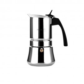 Cafetera etnica de acero inoxidable 18 / 10, 4 tazas