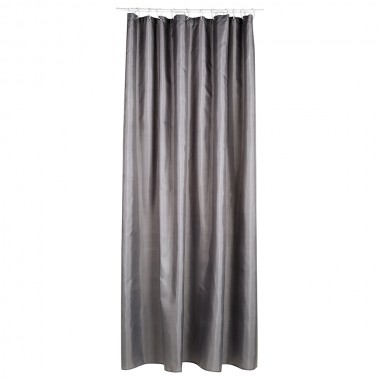 Cortina para baño - polyester - gris - 180x200cm