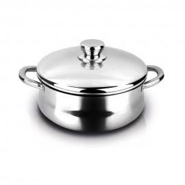 Cacerola de acero inoxidable silverinox + tapa 18/10 fagor ø20 x 9 cm