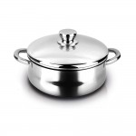 Cacerola de acero inoxidable silverinox + tapa 18/10 fagor ø20x9cm