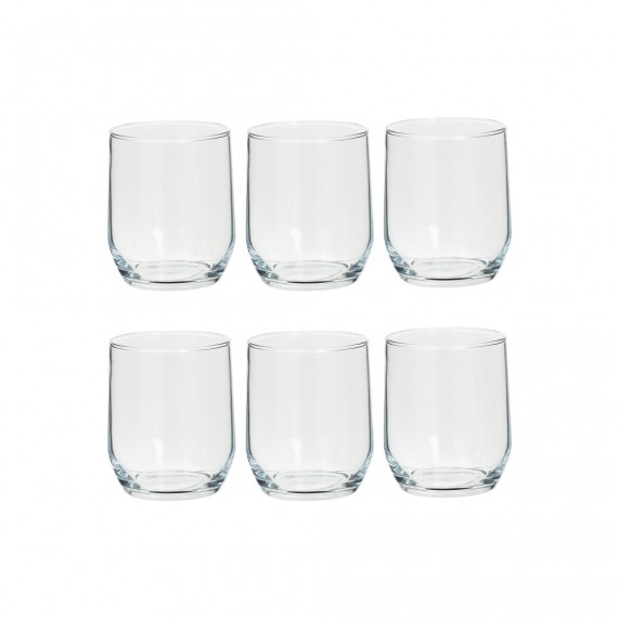 Set 6 vasos de agua de cristal coleccion paol 31,5cl