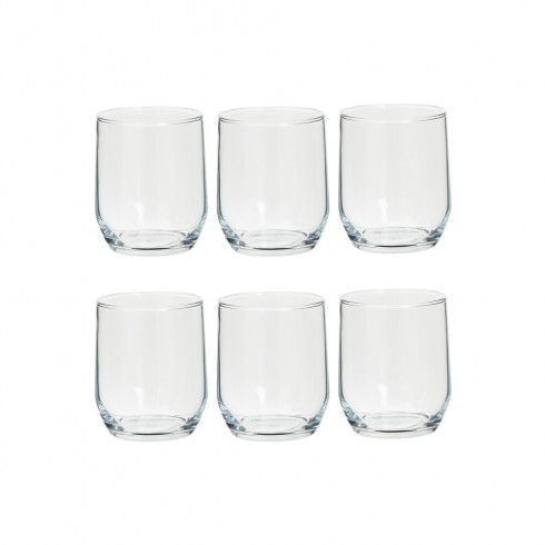 Set 6 vasos de agua de cristal coleccion paol 31,5cl