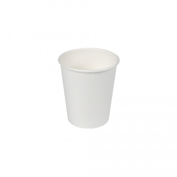 Pack con 30 unid. vasos de cartón blancos 120cc best products green