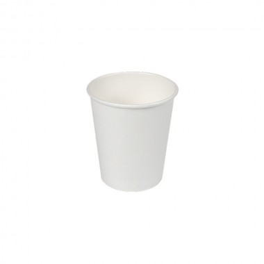 Pack con 30 unid. vasos de cartón blancos 120cc best products green