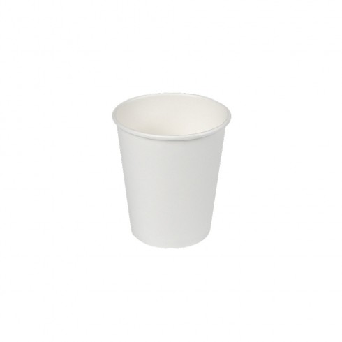 Pack con 30 unid. vasos de cartón blancos 120cc best products green