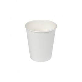 Pack con 50 unid. vasos de cartón blancos 200cc best products green