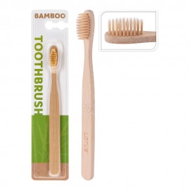 Cepillo dientes cuerpo bambu cerdas nylon 2 unid.