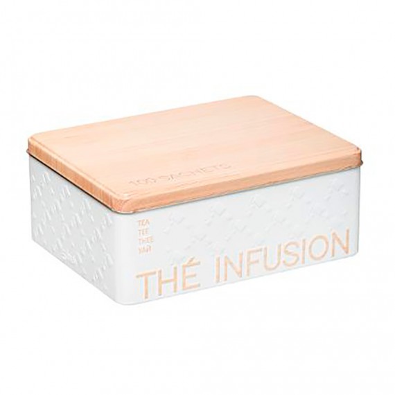 Caja metalica para infusiones para 100 unid. modelo scandi nature