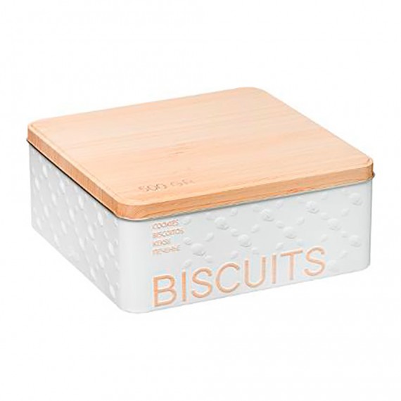 Caja metalica para galletas 500g modelo scandi nature