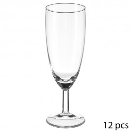 Copa de cava tipo flauta de cristal 15 cl, 12 uds