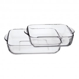Set 2 bandejas cuadradas para horno