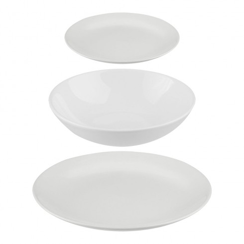 Vajilla 18 piezas color blanco
