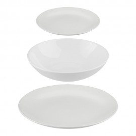 Vajilla 18 piezas color blanco