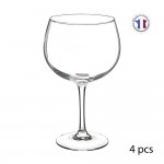Set 4 unid. copa de ginebra de cristal 70cl
