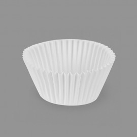 Moldes de papel para magdalenas blanco ø4,8 x 3,4 cm, blister 60 uds