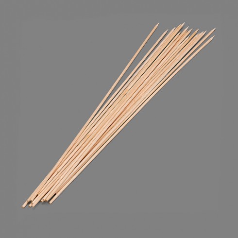 Blister 100 pinchos de madera higienicos de 300x2mm