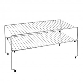 Set 2 estantes apilables 'sky' 48x33x24cm metaltex