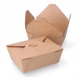 Caja de cartón para comida 19,7 x 14 x 6,4 cm, 3 uds