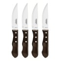 Juego de cuchillos jumbo 4 piezas polywood castaño 12,7cm tramontina