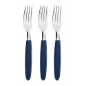 Juego de tenedores de mesa 3 piezas ipanema azul 19,1cm tramontina