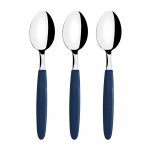 Juego de cucharas para té 3 piezas ipanema azul 13,9cm tramontina