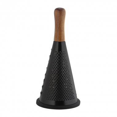 Rallador inoxidable negro/acacia cc73014 andrea house