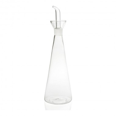 Aceitera de vidrio ø8x28,5cm 500ml ms64322 andrea house