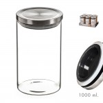Tarro de cristal con tapa de metal 1000ml kozina