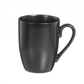 Juego de 6 tazas porcelana yumei 350 ml negra