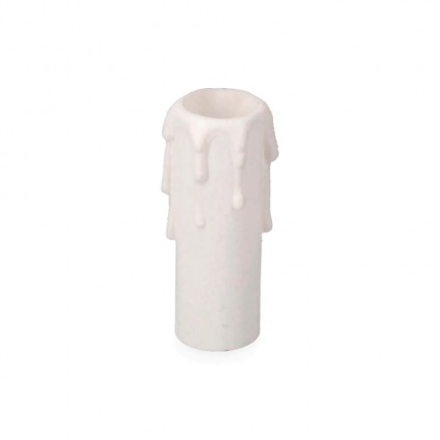 Vela mediana para portalamparas e14 blanco solera 854