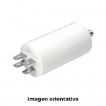 Condensador mka 20mf 5% 450v ø4,1x8cm con espiga m8 y faston doble konek