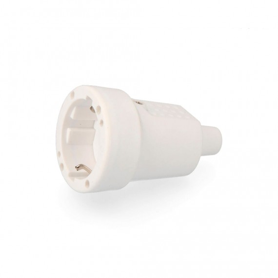 Base aerea pvc 10/16a 250v t/tl ip 44 4,8mm. blanca (envasada) edm