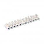 Regleta de conexion 25mm. homologada blanca (envasada) edm
