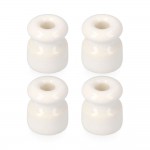 Aislador para cable trenzado blanco envasada (4 unid.) edm