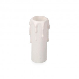 Vela mediana para portalamparas e14 blanco (retractilado)
